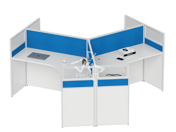 職員辦公位P60C款   屏風三人位、六人位